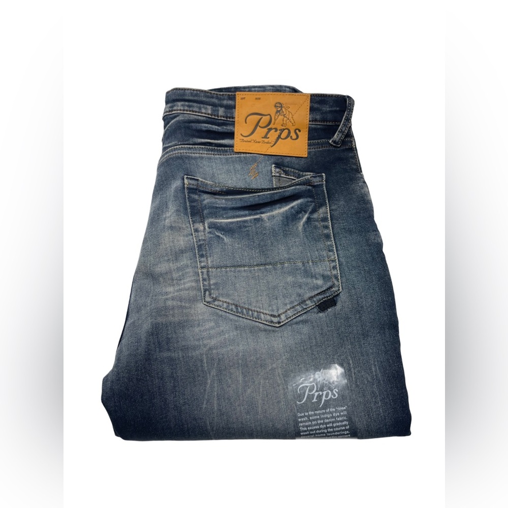 Men’s Designer CAYENNE PRPS Dark Distressed Jeans